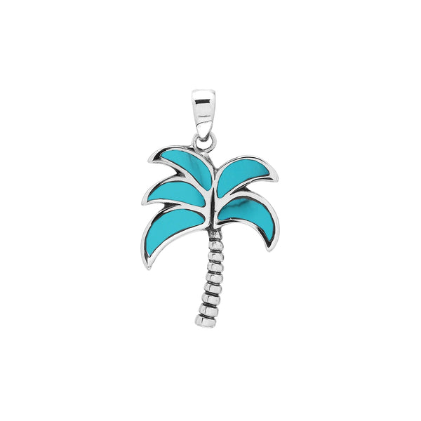 AP-1180-MOP Sterling Silver Pendant with Turquoise Shell