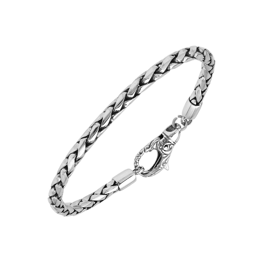 AB-1002-S-4MM-7 Sterling Silver Bracelet With Lobster Jewelry Bali Designs Inc 