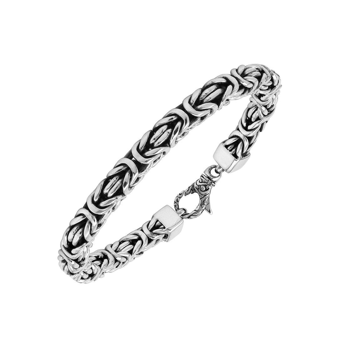 AB-6320-S-7MM-8" Sterling Silver Bracelet With Lobster Jewelry Bali Designs Inc 