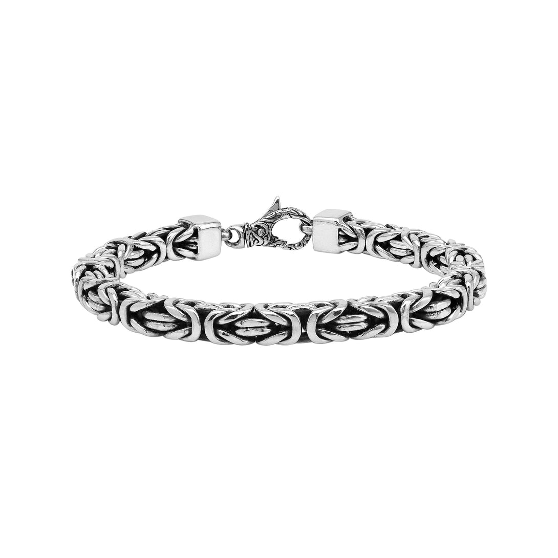 AB-6320-S-7MM-8" Sterling Silver Bracelet With Lobster Jewelry Bali Designs Inc 