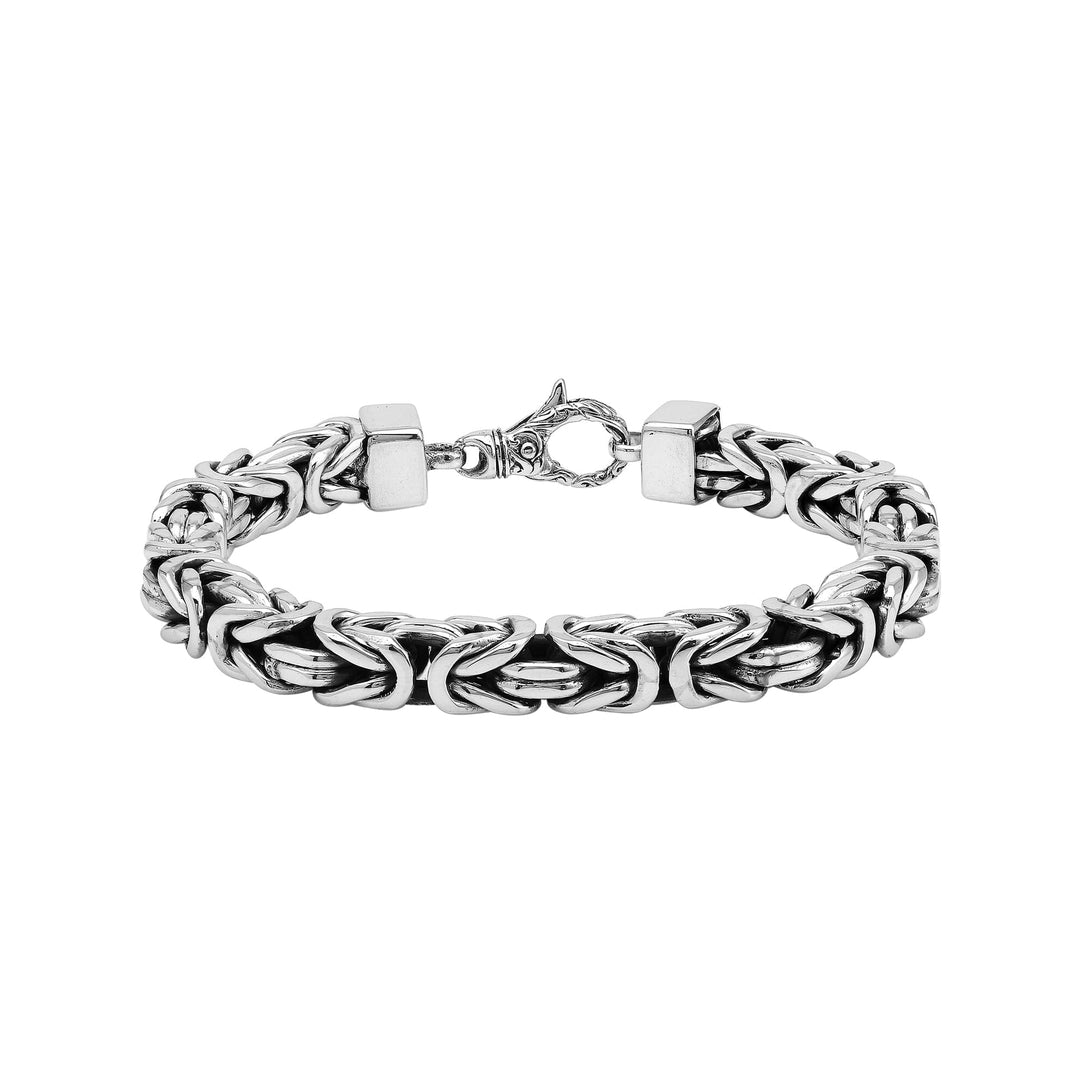 AB-6320-S-8MM-8" Sterling Silver Bracelet With Lobster Jewelry Bali Designs Inc 