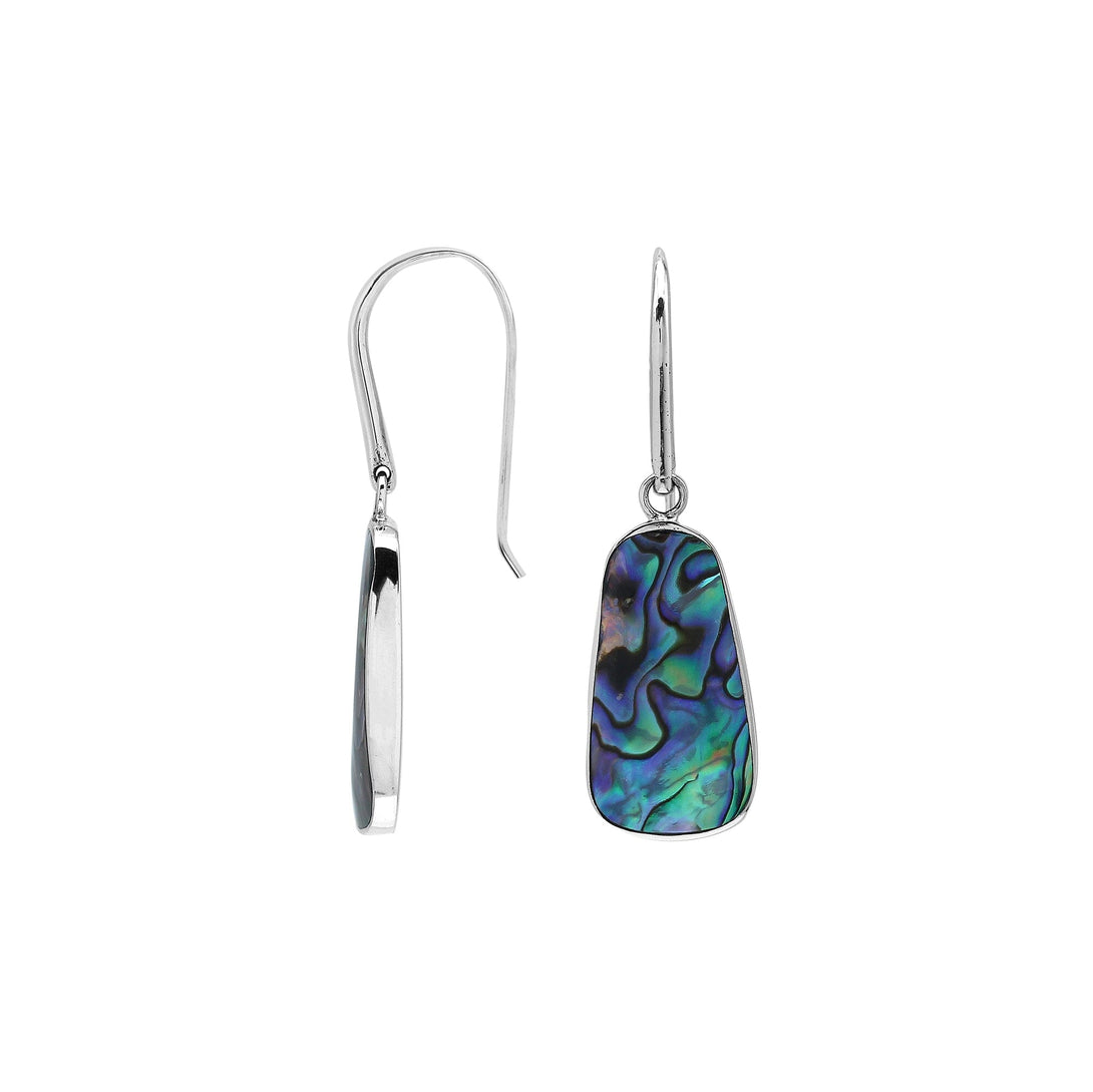 AE-1211-AB Sterling Silver Earring With Abalone Shell Jewelry Bali Designs Inc 