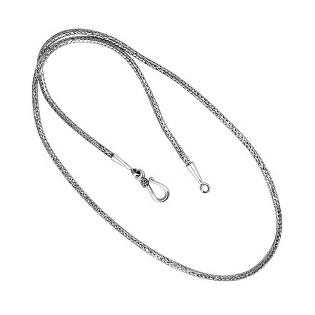 AN-1001-S-3MM Bali Hand Crafted Sterling Silver Chain With Lobster Jewelry Bali Designs Inc 16" 