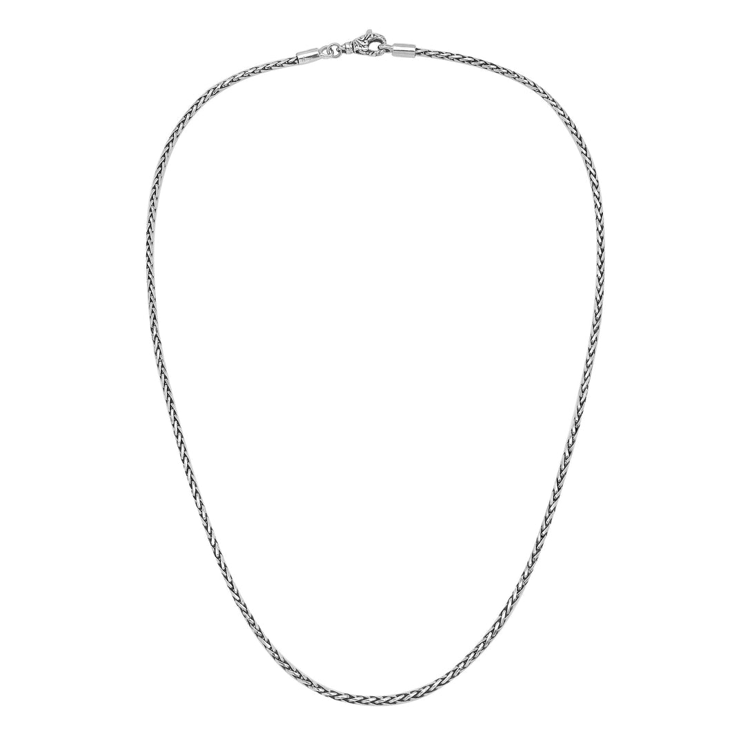 AN-1002-S-3MM Bali Hand Crafted Sterling Silver Chain With Lobster Jewelry Bali Designs Inc 16" 