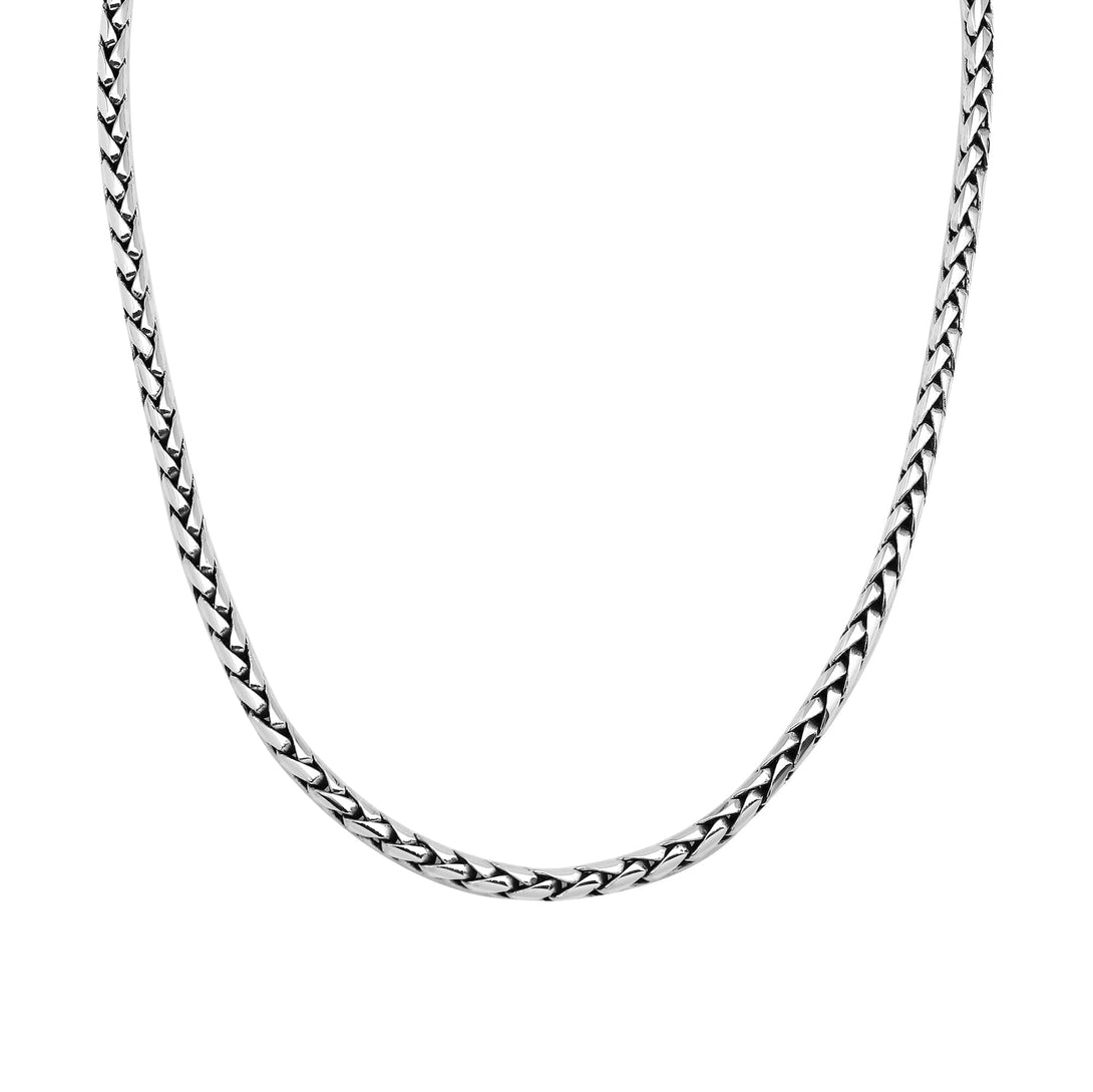 AN-1002-S-6MM-16" Bali Hand Crafted Sterling Silver Chain With Lobster Jewelry Bali Designs Inc 