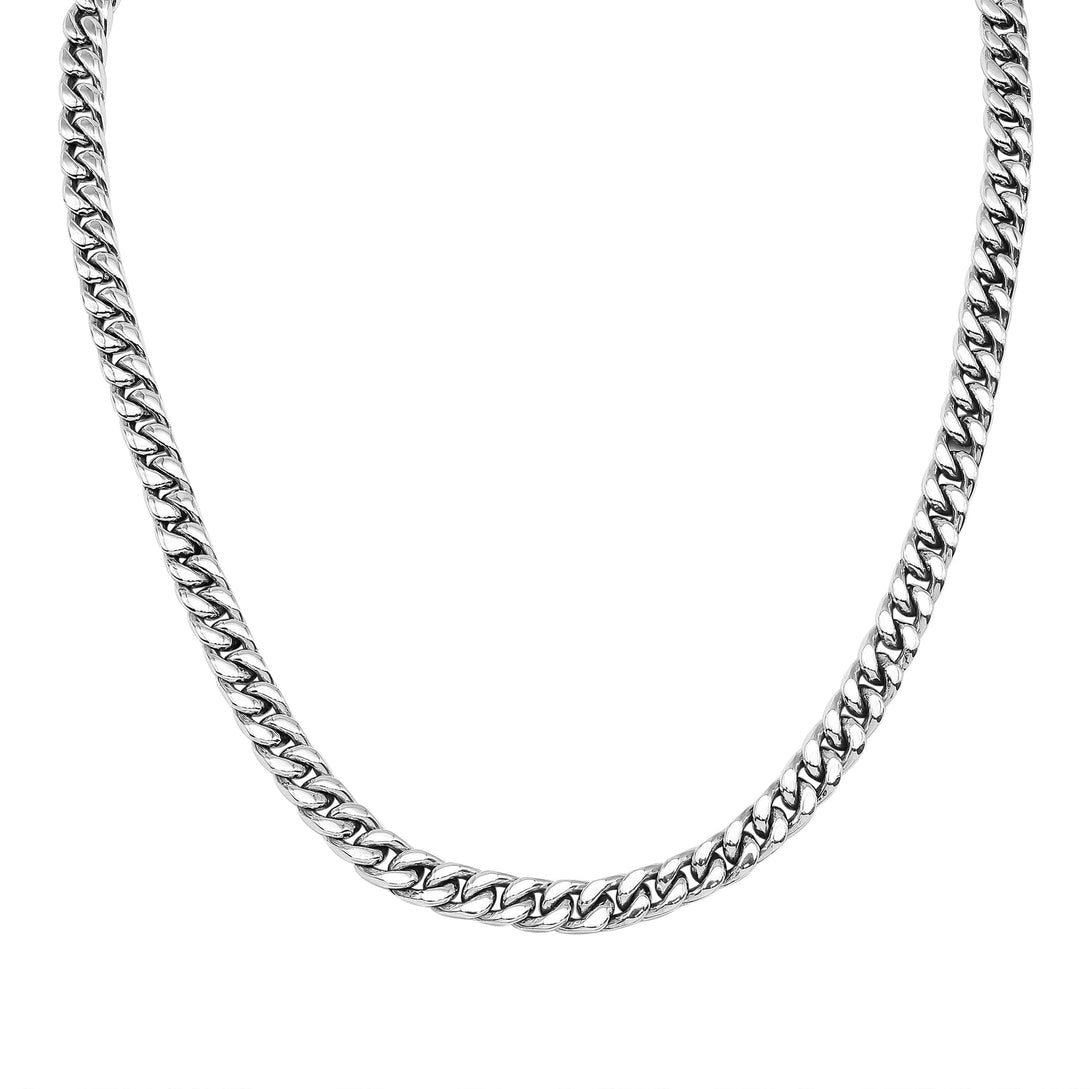 AN-1284-CZW Sterling Silver Necklace With White Cubic Zirconia Jewelry Bali Designs Inc 