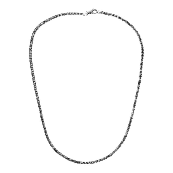 AN-6310-S-4MM-16" Bali Hand Crafted Sterling Silver Chain With Lobster Jewelry Bali Designs Inc 