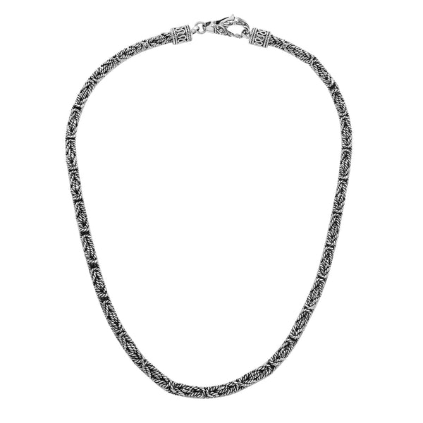 AN-6319-S-4MM-16" Bali Hand Crafted Sterling Silver Chain With Lobster Jewelry Bali Designs Inc 