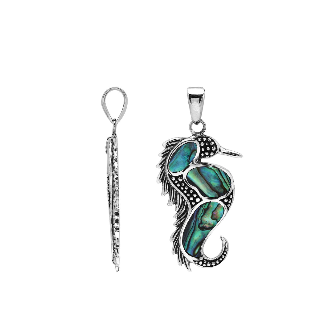 AP-1177-AB Sterling Silver Pendant with Abalone Shell Jewelry Bali Designs Inc 