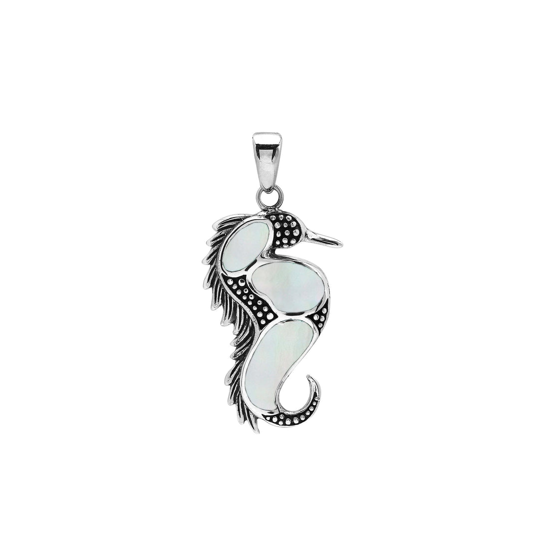 AP-1177-MOP Sterling Silver Pendant with Mother of Pearl Jewelry Bali Designs Inc 