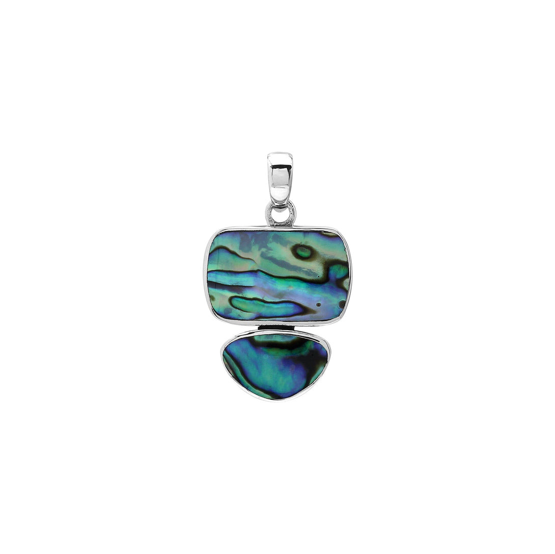 AP-6347-AB Sterling Silver Pendant with Abalone Shell Jewelry Bali Designs Inc 