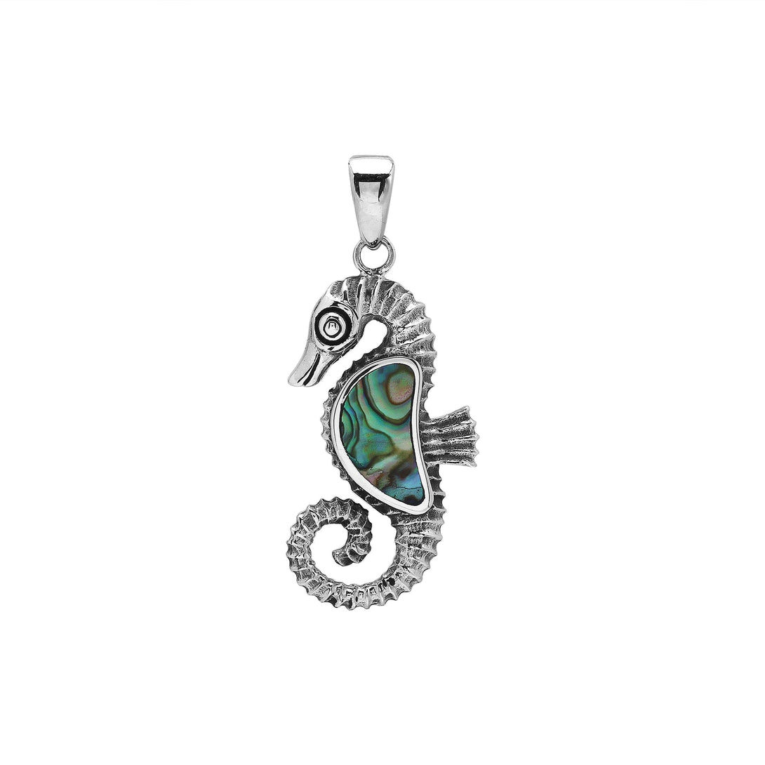 AP-6352-AB Sterling Silver Pendant with Abalone Shell Jewelry Bali Designs Inc 