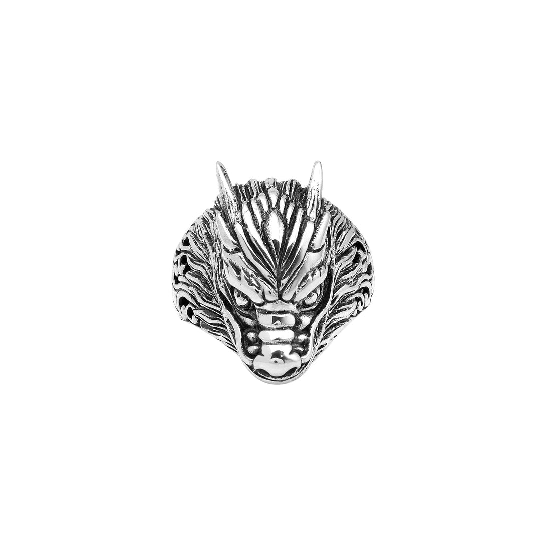 AR-1186-S-9 Sterling Silver Ring With Plain Silver Jewelry Bali Designs Inc 