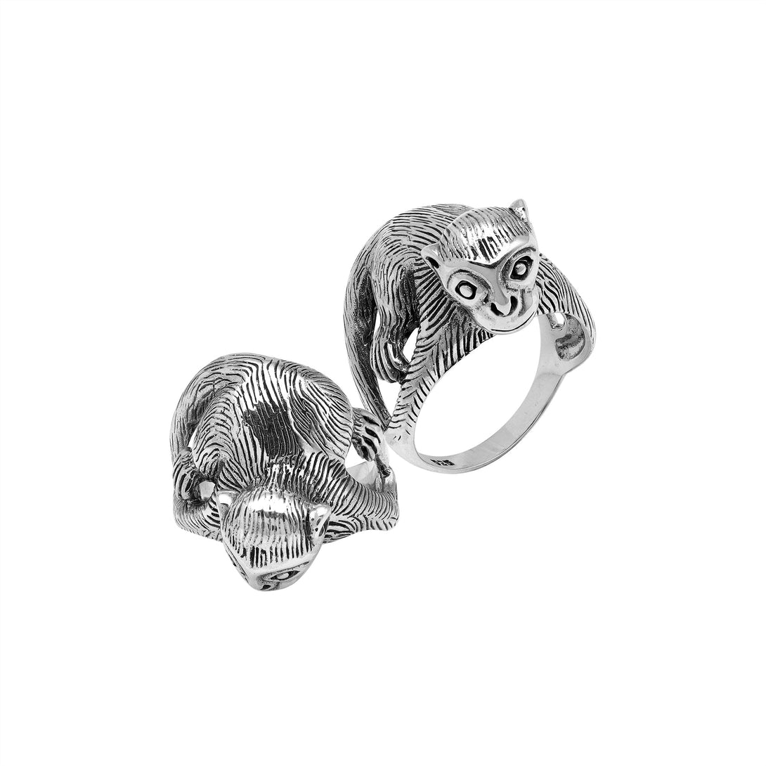 AR-1187-S-6 Sterling Silver Ring With Plain Silver Jewelry Bali Designs Inc 