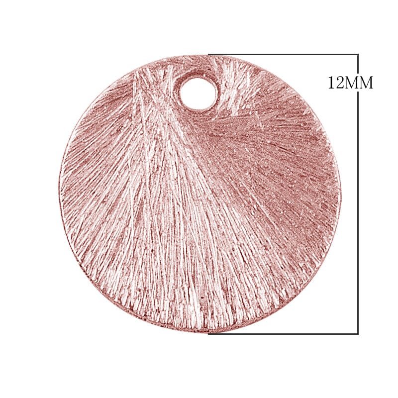 BRG-217 Rose Gold Overlay Round Shape Chip Bead Beads Bali Designs Inc 12MM 