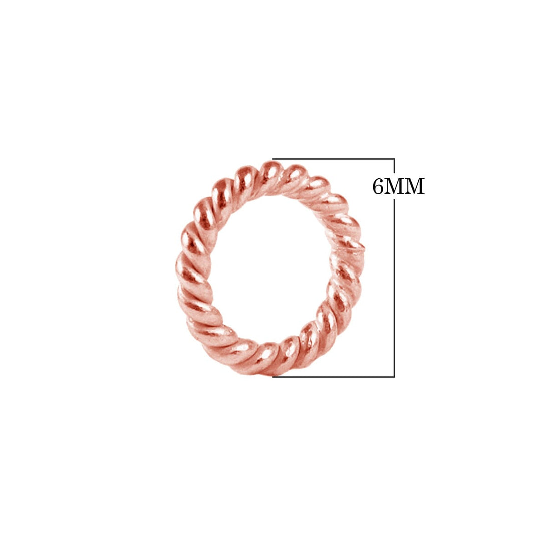 JCRG-102 Rose Gold Overlay Close Jump Ring Beads Bali Designs Inc 6MM 