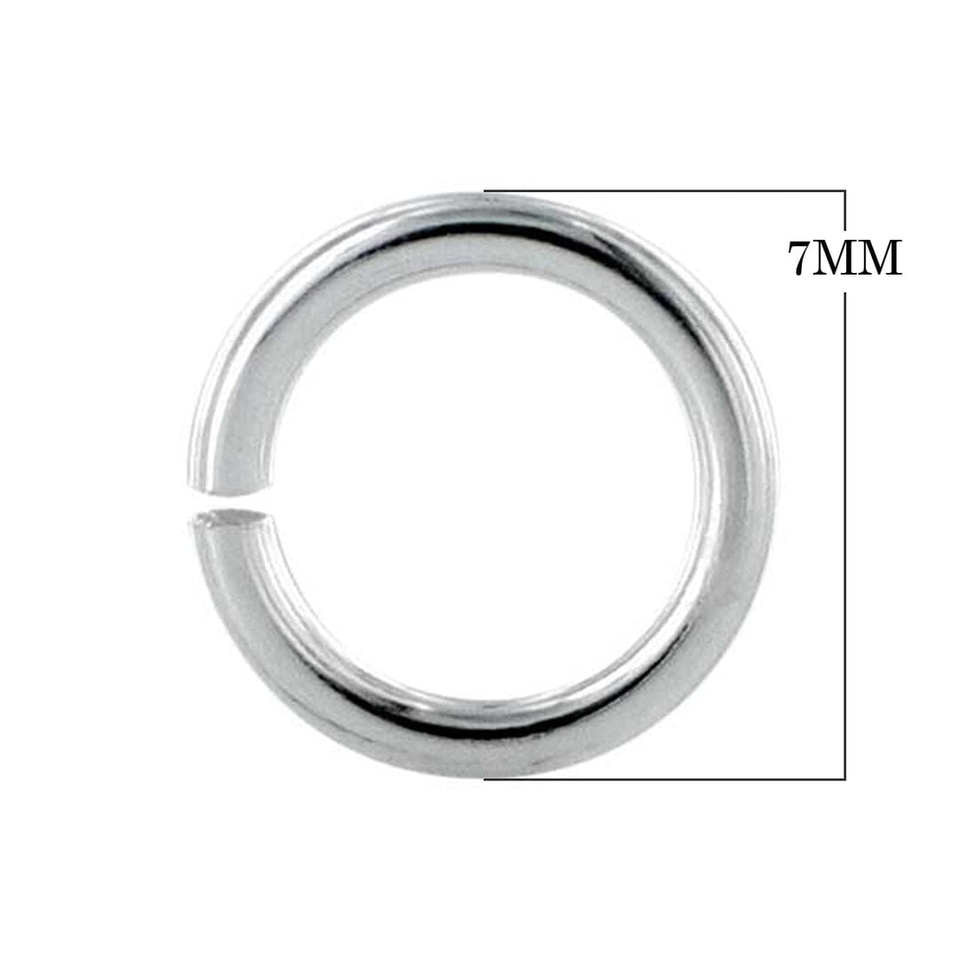 JOSS-100 Sterling Silver Open Jump Ring Beads Bali Designs Inc 7MM 