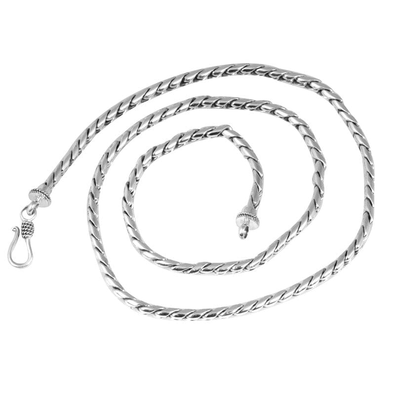 SN-0127-S-4MM Sterling Silver Chain With Lobster Jewelry Bali Designs Inc 