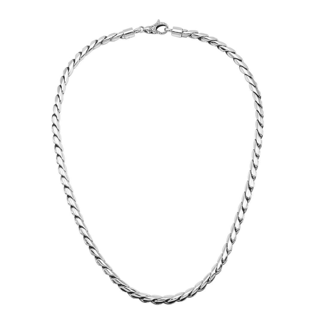 SN-0127-S-6MM Bali Hand Crafted Sterling Silver Chain With Lobster Jewelry Bali Designs Inc 