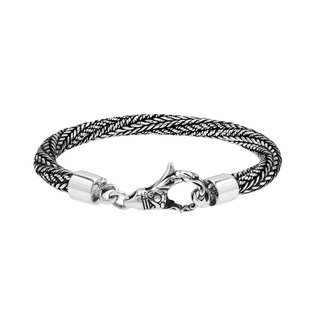 AB-6336-S-5MM-7" Bali Hand Crafted Sterling Silver Bracelet With Lobster Jewelry Bali Designs Inc 