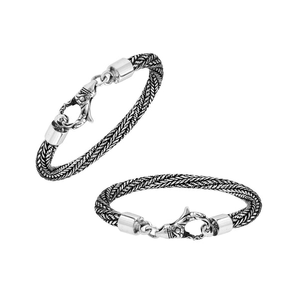 AB-6336-S-5MM-7" Bali Hand Crafted Sterling Silver Bracelet With Lobster Jewelry Bali Designs Inc 