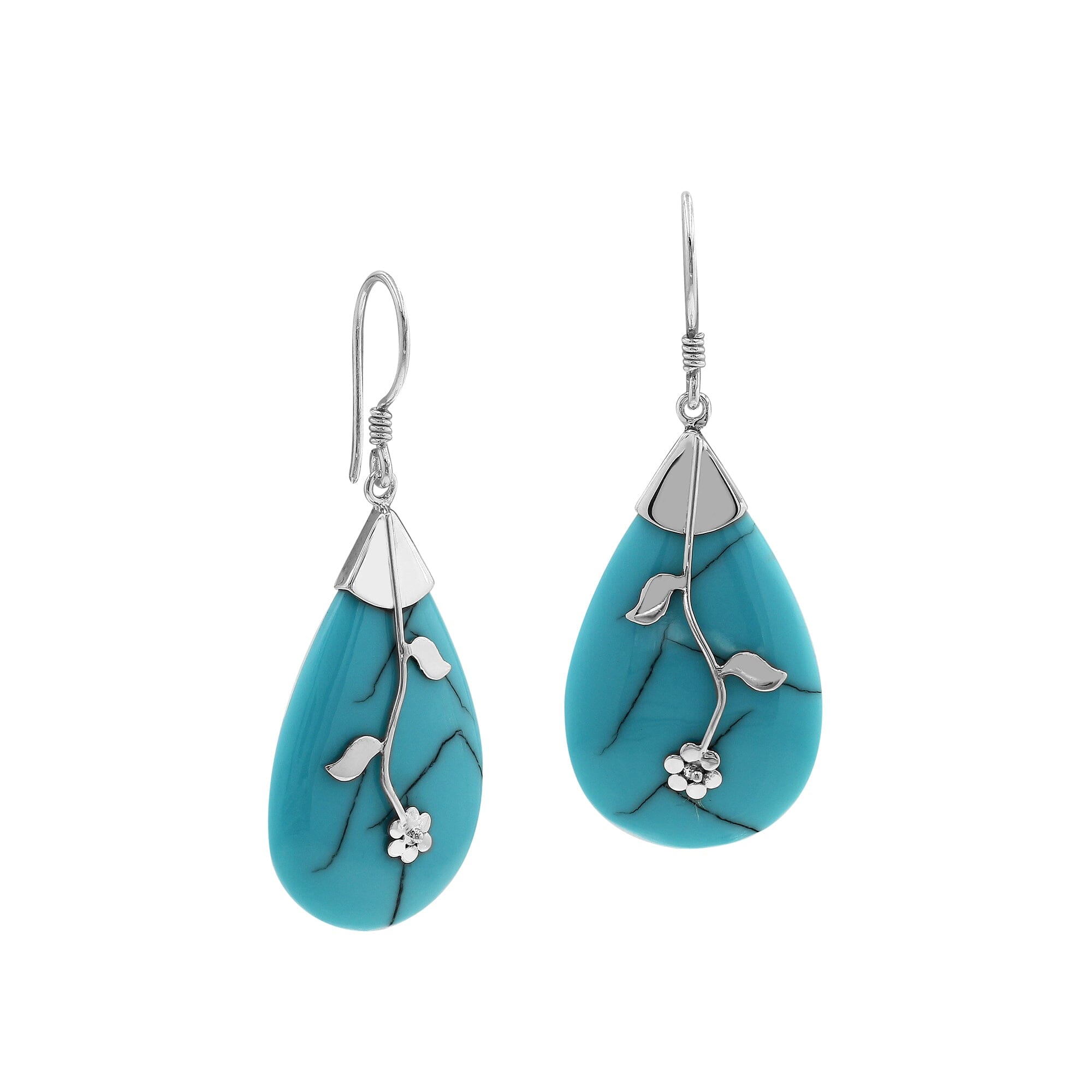 Silver teardrop earrings | debmunroestudio