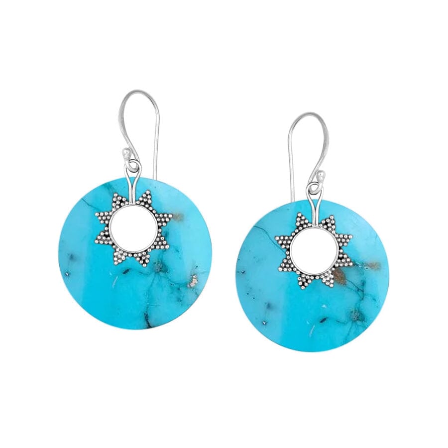 Goldbug Round Top Turquoise Earring Charms