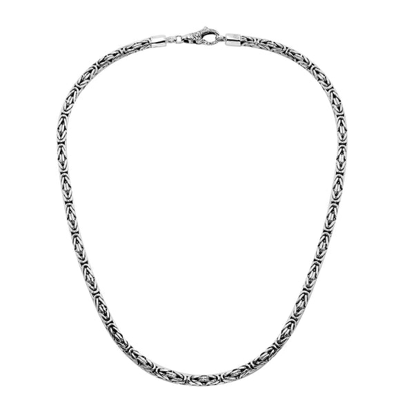 AN-1000-S-5MM-16" Bali Hand Crafted Sterling Silver Chain With 'S' Hook Jewelry Bali Designs Inc 