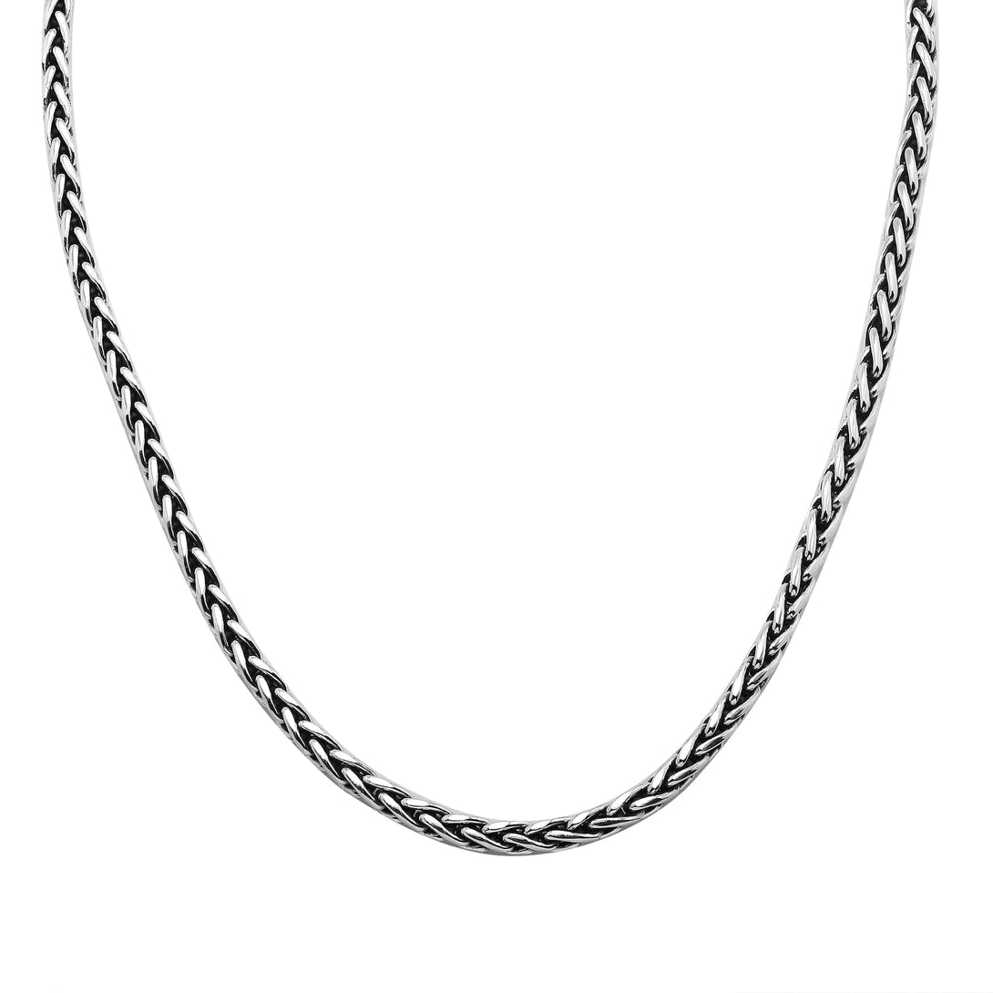 AN-6333-S-6MM-16" Bali Hand Crafted Sterling Silver Chain With Lobster Jewelry Bali Designs Inc 