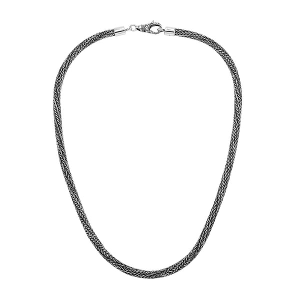 AN-6336-S-5MM-16" Bali Hand Crafted Sterling Silver Chain With Lobster Jewelry Bali Designs Inc 