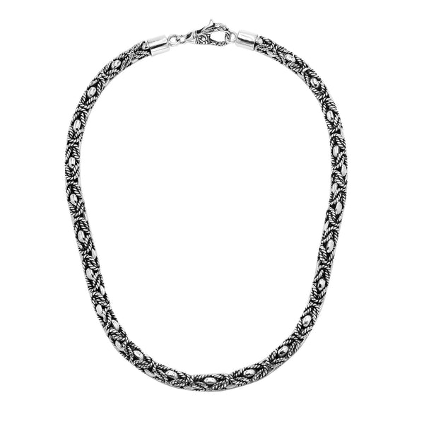 AN-6337-S-5MM-16" Bali Hand Crafted Sterling Silver Chain With Lobster Jewelry Bali Designs Inc 