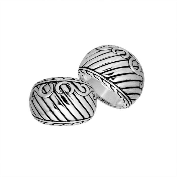 AR-9034-S-6'' Sterling Silver Simple Design Ring With Plain Silver Jewelry Bali Designs Inc 