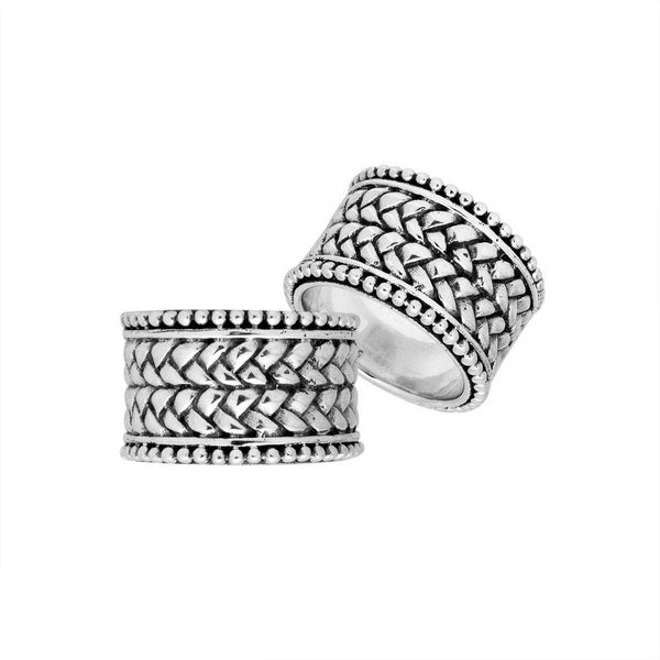 AR-9035-S-6'' Sterling Silver Simple Design Nice Looking Ring With Plain Silver Jewelry Bali Designs Inc 