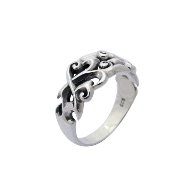 AR-9039-S-6'' Sterling Silver Simple Design Nice Looking Ring With Plain Silver Jewelry Bali Designs Inc 