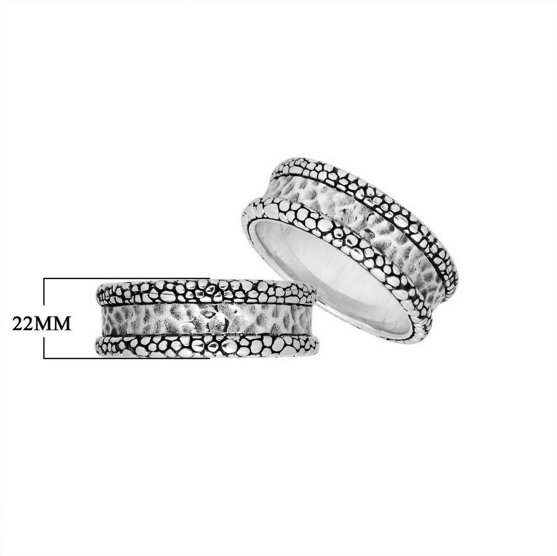 AR-9056-S-6'' Sterling Silver Beautiful Pretty Simple Design Ring With Plain Silver Jewelry Bali Designs Inc 