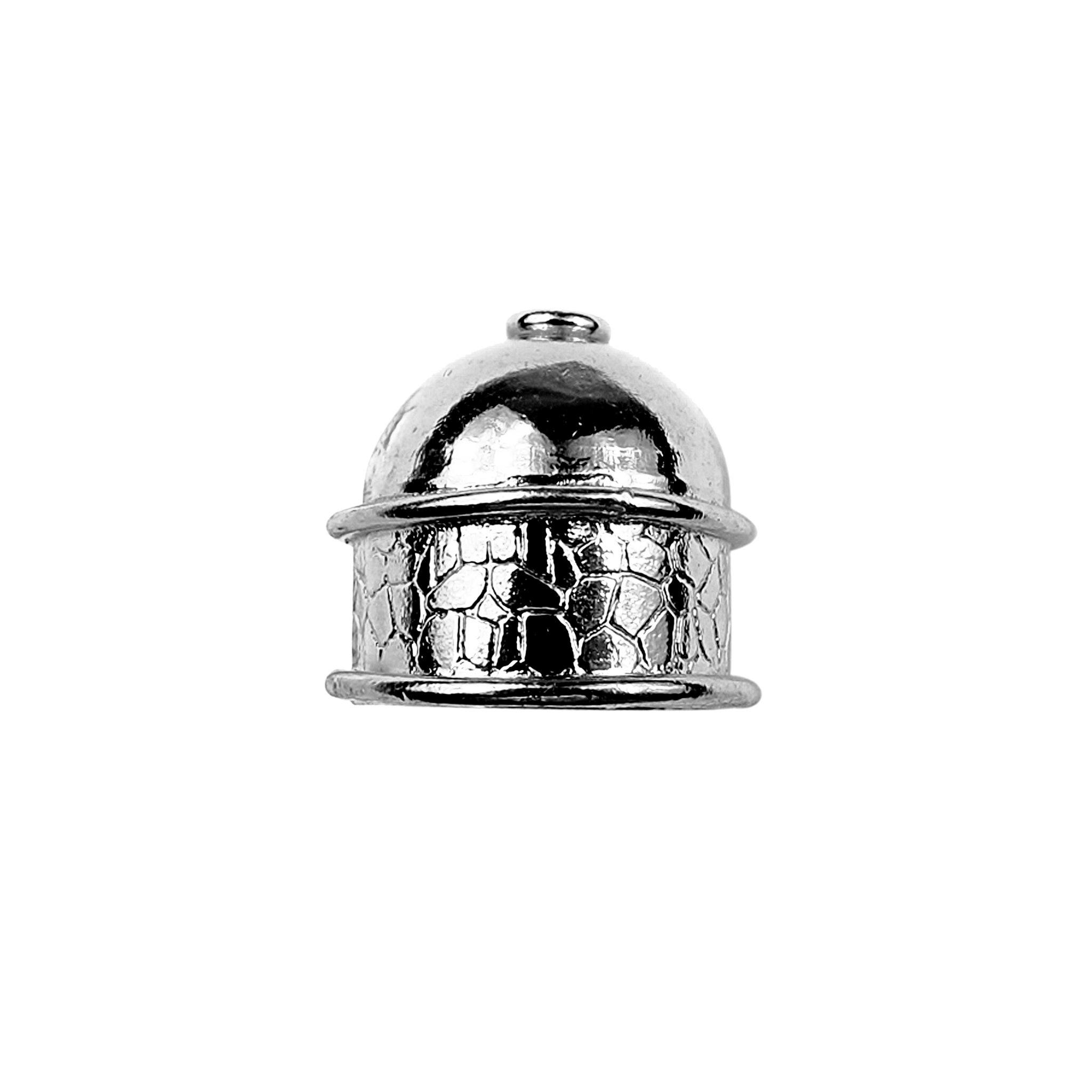 CR-203 Black Rhodium Overlay End Cap – Bali Designs Inc