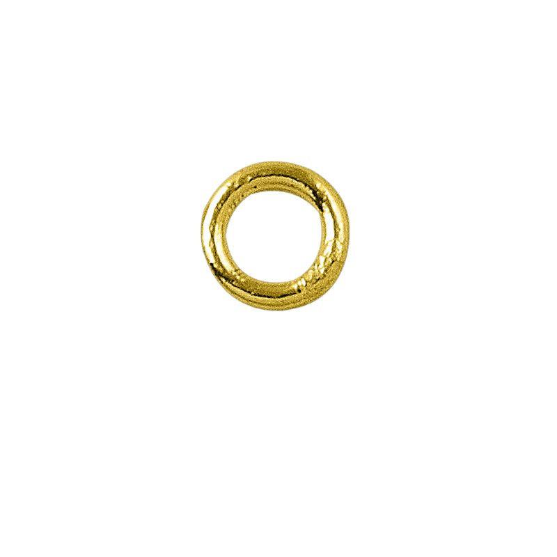 JCG-100-4MM 18K Gold Overlay Closed Jump Ring Beads Bali Designs Inc 