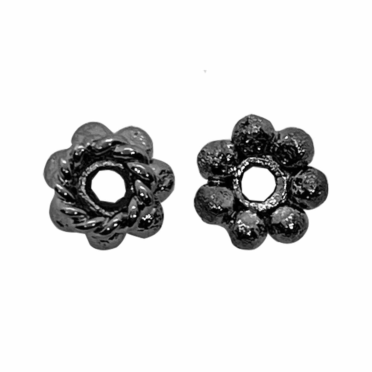 SBR-204-7MM Black Rhodium Overlay Spacers – Bali Designs Inc