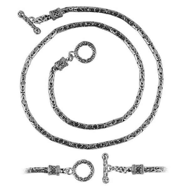 SN-3598-S-2.5M-T-22" Sterling Silver Chain Jewelry Bali Designs Inc 